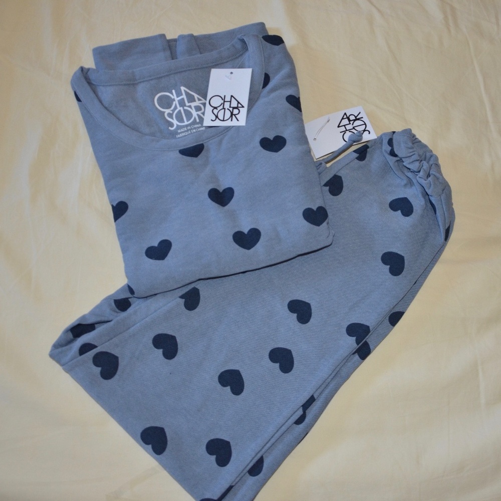 New Chaser Blue Hearts Cozy lounge set